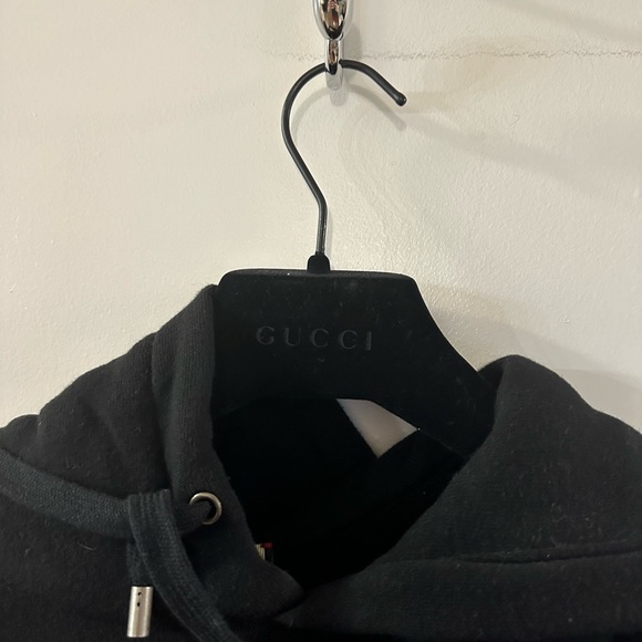Gucci Black Cotton Sweatshirts with hood Size M NWOT - Picture 3 of 11